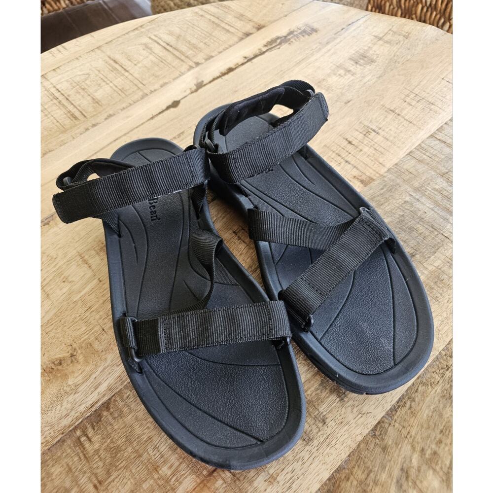 L.L Bean Women's Size 9 Strappy Sandals Black Hiking Outdoors Sporty